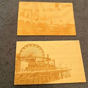 Wooden pictures of Venice beach